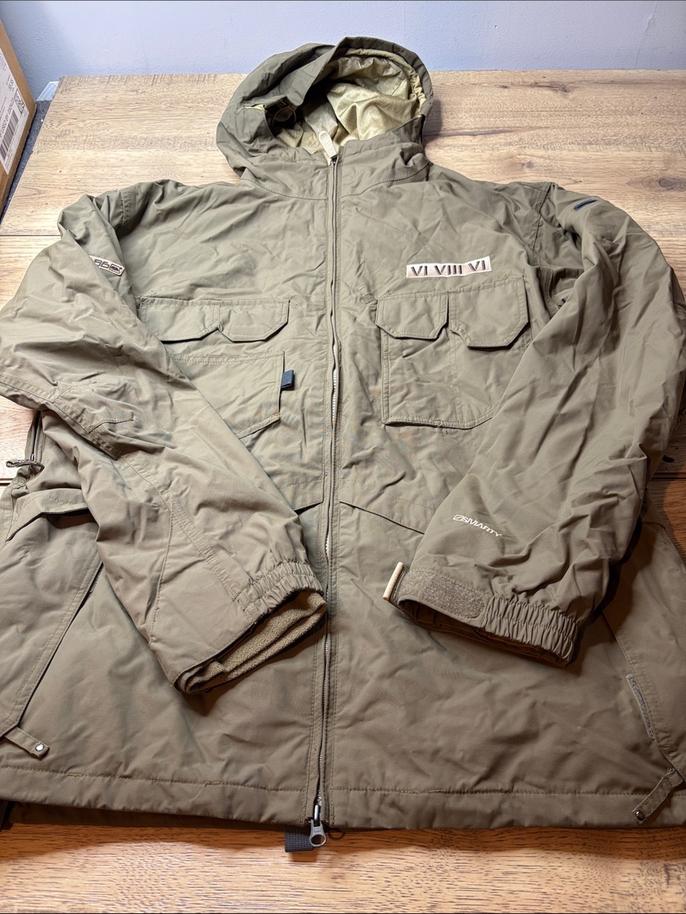 Men's 686 Smarty 3 in 1 Olive Green Ski/Snowboard Jacket with Hood Size XL